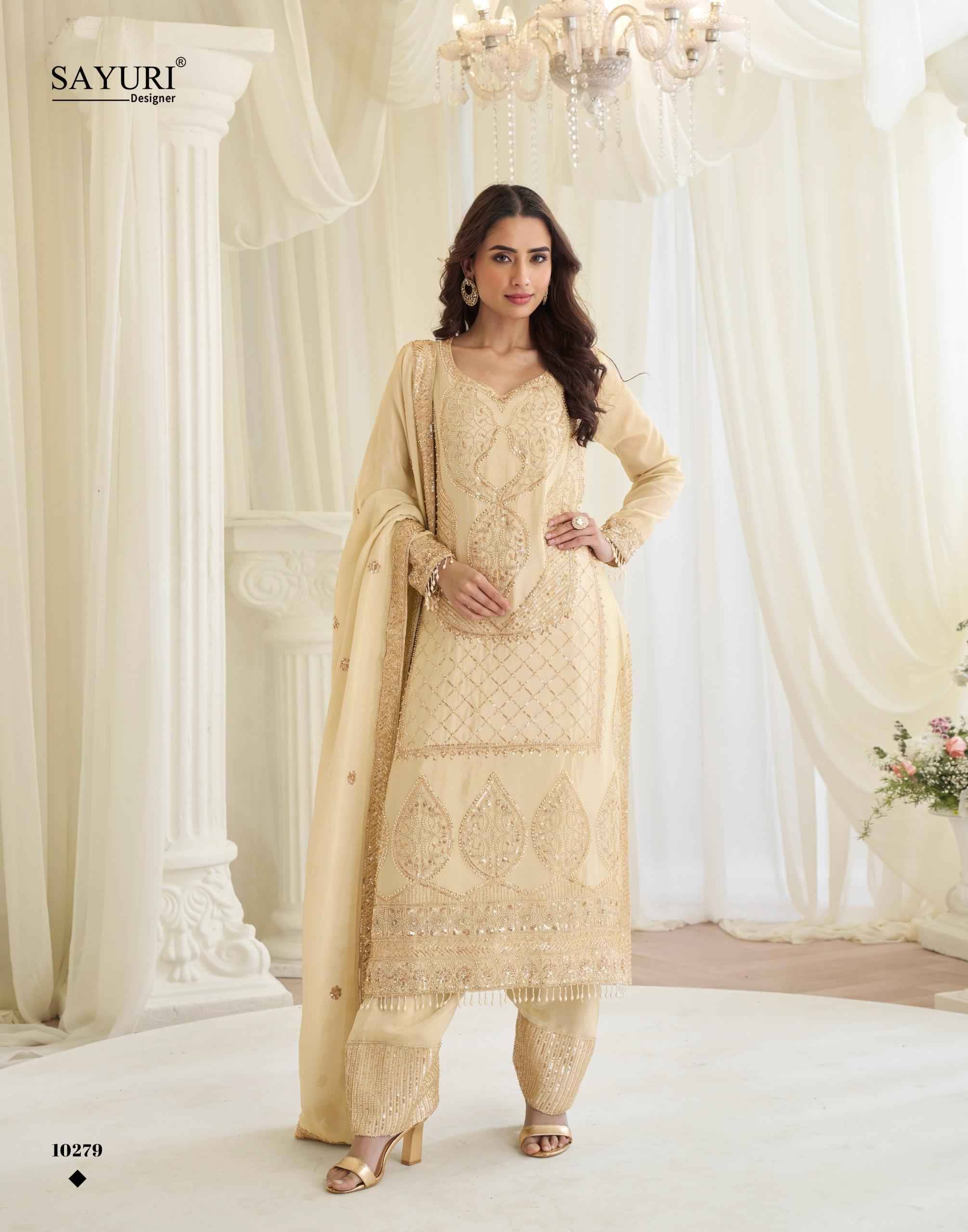 RUHANIYAT By Sayuri 10279 to 10281 Series Designer Festive Suits Collection Beautiful Stylish Fancy Colorful Party Wear & Occasional Wear Premium Simar Silk Dresses At Wholesale Price